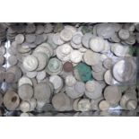 Uncollated British pre-decimal coins: to include mainly post 1947 shillings and crowns CS