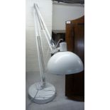 A 'vintage' style off white painted metal anglepoise design lamp,