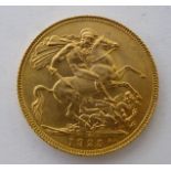 A King George V sovereign,