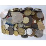 Uncollated British and foreign coins and banknotes: to include Turkish lira 11
