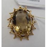 A 9ct gold pendant,