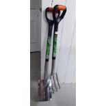 A Green Blade stainless steel garden fork and spade BSR