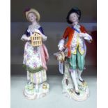 A pair of early 20thC Naples porcelain figures, a man and woman wearing traditional costume 9.