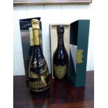 A bottle of 1992 Dom Perignon Champagne;