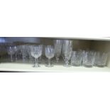 Glassware: to include pedestal wines,