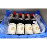 Wine: nine half bottles of 1959 Corton Les Bressandes OS1