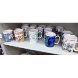 Decorative and commemorative ceramics: to include Wedgwood china mugs,