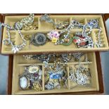 Costume jewellery: to include mainly paste brooches and necklaces;