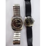 A stainless steel cased Hamilton automatic wristwatch,