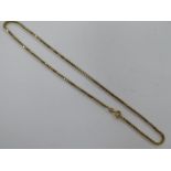 A 9ct gold multi link necklace 11