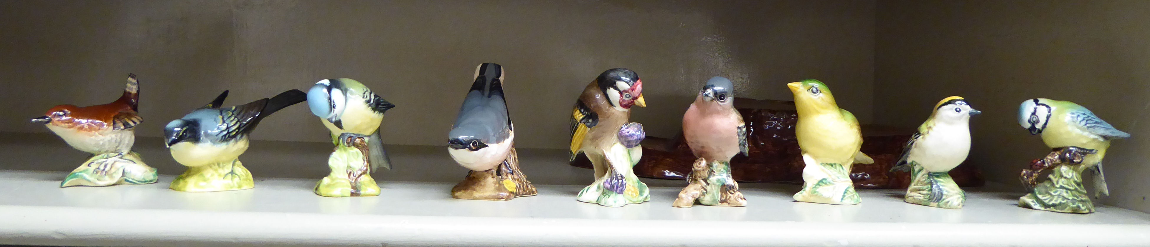 Nine Beswick china model hedgerow birds: to include a greenfinch 2.