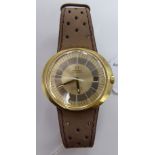 A 1971 Omega Dynamic automatic bulls-eye gold plated stainless steel cased wristwatch, calibre 565,
