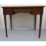 A late 19th/early 20thC Louis XVI style ladies mahogany and gilt metal mounted writing table,