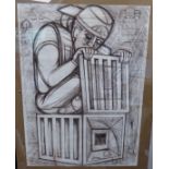 Iain Mcintosh - 'Haggis Catcher' a working drawing variously inscribed & bears a gallery label