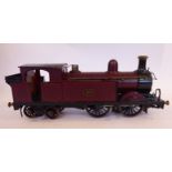 An 0 gauge tinplate 0-4-4 electric model tank locomotive,