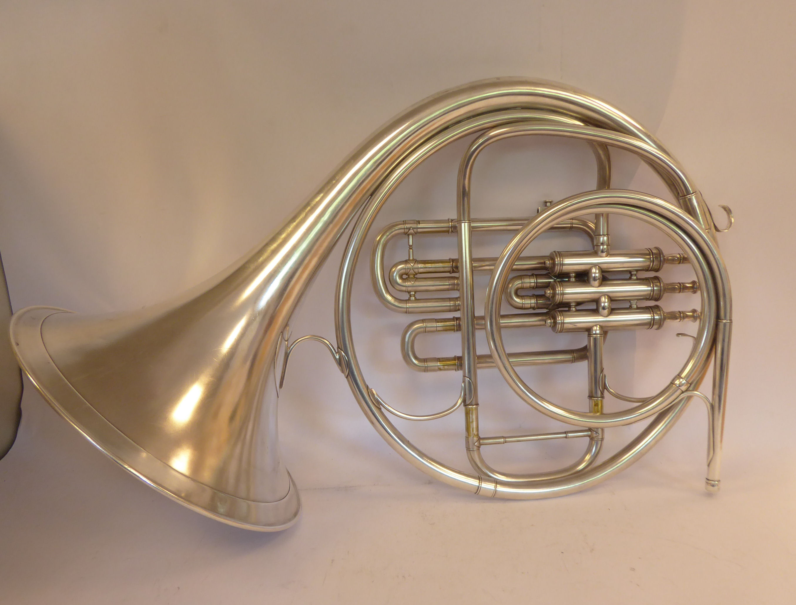 A B&H piston French horn, in a fitted, fabric lined, - Image 5 of 6