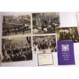 Photographic and printed ephemera pertaining to the funeral of George V at Royal Chapel of St