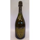 A bottle of Moet et Chandon Curvee Dom Perignon Vintage 1982 Champagne