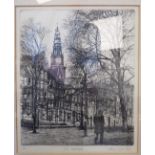 Michael John Hunt - '03 Voorburgual' Limited Edition 1/100 etching bears a pencil inscription &