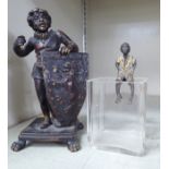 An early 20thC painted cold cast bronze figure,