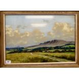 W Douglas MacLeod - 'Killearn & Campsye Hills' pastel bears a signature 15'' x 21'' framed