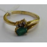 A 14ct gold ring,