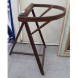 A 19thC pine framed lacemaker's pillow stand 24''h SR