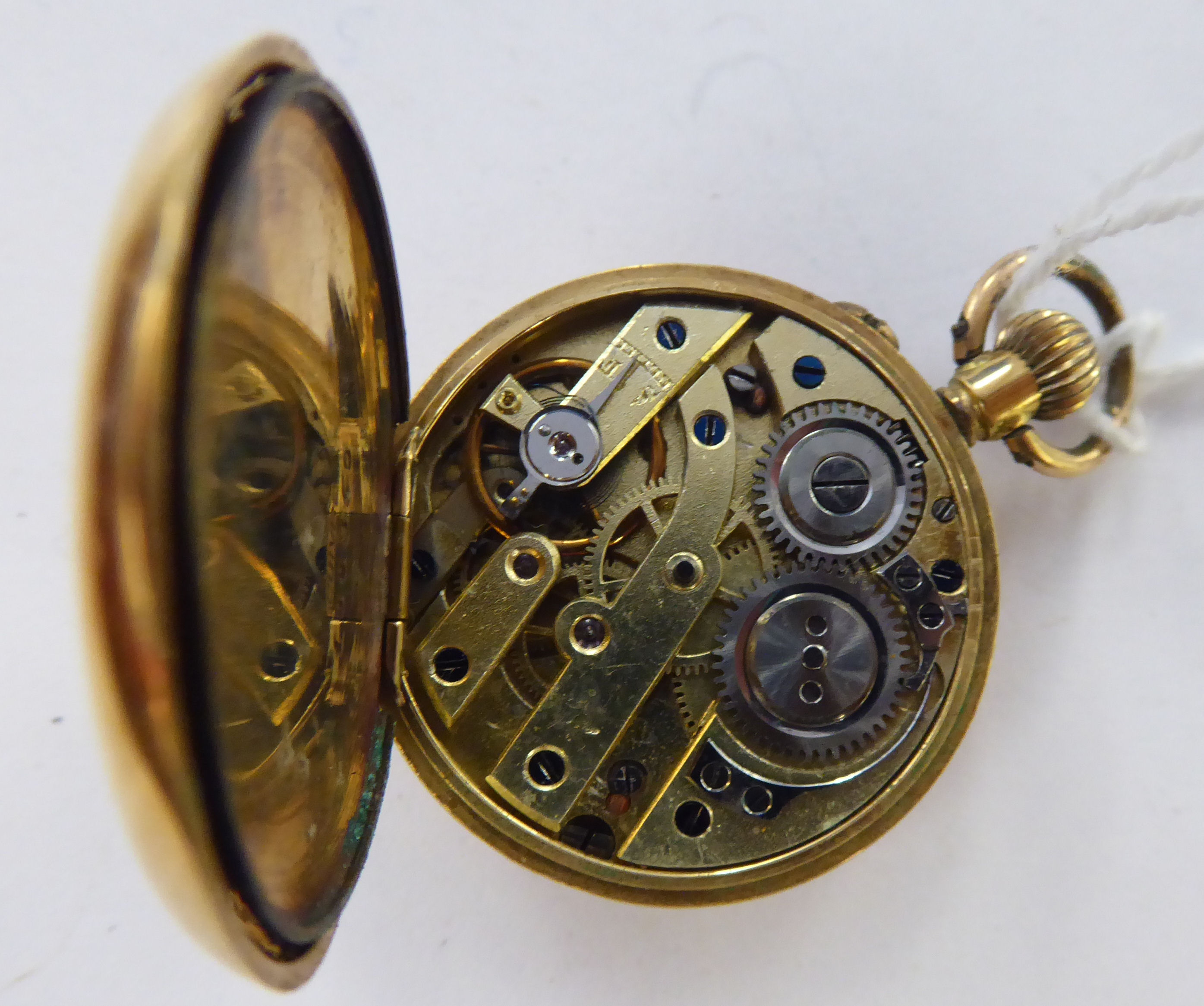 A Shepherd & Company 15ct gold cased pocket watch, - Image 3 of 3