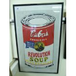 Alfredo Manzo - 'The Cuba's Soup' homage Warhol serigraph Limited Edition 1/30 bears a pencil