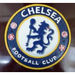 A cast and patinated iron sign 'Chelsea FC' 9.