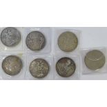 Uncollated pre-decimal coins: to include a Victorian crown CS