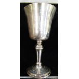 A silver pedestal goblet,