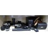 Photographic equipment and binoculars: to include a pair of Super Zenith 8x30 OS4