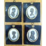 A series of four 19thC profile portrait silhouettes 3.