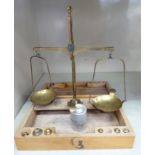 Early 20thC brass scales,