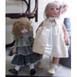 A Dianna Effner porcelain doll 17''h;