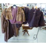 Mink stoles;