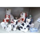 Decorative ceramics: to include a 20thC china cow creamer 4.