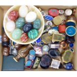 Small Asian collectables: to include cloisonne and other enamelled trinket boxes various sizes &