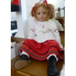 A Susan Lippl celluloid doll Limited Edition 106/750 22''h BSR