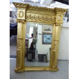 A late Victorian neo-classically inspired pier glass,