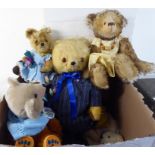 'Vintage' and modern soft toy Teddy bears and stuffed animals various sizes BSR