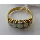 An 18ct gold ring,