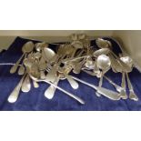 Silver plated flatware: to include Old English pattern OS3