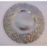 A late Victorian silver dish,