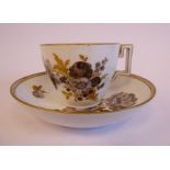 A Meissen Marcolini period porcelain tea cup and saucer,