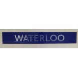 An enamelled steel railway sign,