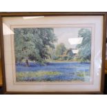 Sylvester Stannard - 'Queen Mary's Cottage, Kew Gardens' watercolour bears a signature 13.