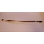 A Lupot violin bow with an octagonal terminal,