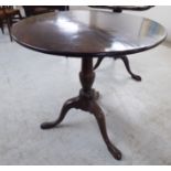 A George III mahogany pedestal table,